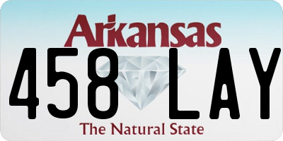 AR license plate 458LAY