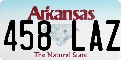 AR license plate 458LAZ
