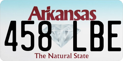 AR license plate 458LBE