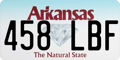 AR license plate 458LBF