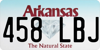AR license plate 458LBJ