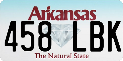 AR license plate 458LBK