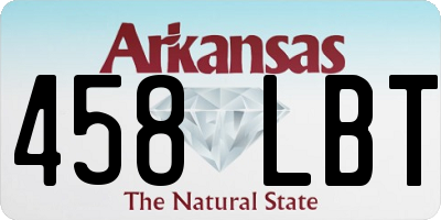 AR license plate 458LBT