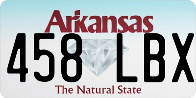 AR license plate 458LBX