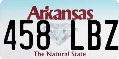 AR license plate 458LBZ