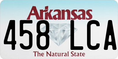 AR license plate 458LCA