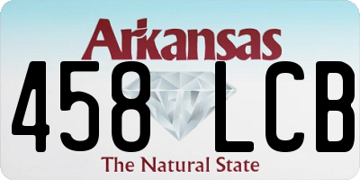 AR license plate 458LCB