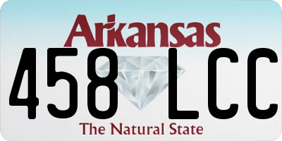 AR license plate 458LCC
