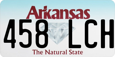 AR license plate 458LCH