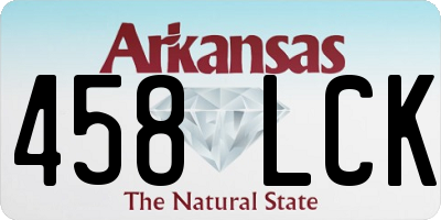 AR license plate 458LCK