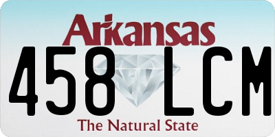 AR license plate 458LCM