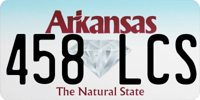 AR license plate 458LCS