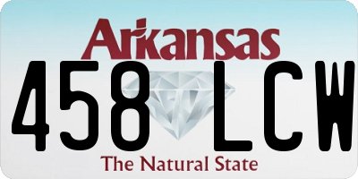 AR license plate 458LCW
