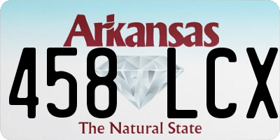 AR license plate 458LCX