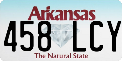 AR license plate 458LCY