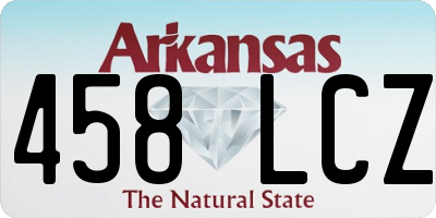 AR license plate 458LCZ
