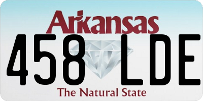 AR license plate 458LDE