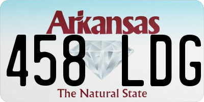 AR license plate 458LDG