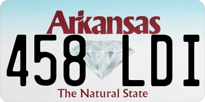 AR license plate 458LDI