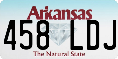 AR license plate 458LDJ