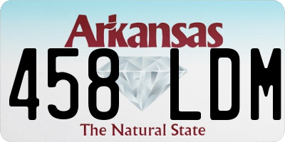 AR license plate 458LDM