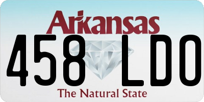 AR license plate 458LDO