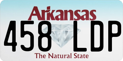 AR license plate 458LDP