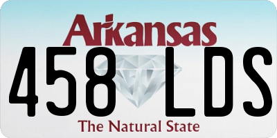 AR license plate 458LDS