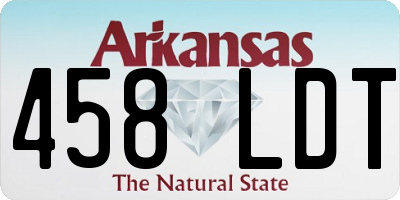 AR license plate 458LDT