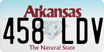 AR license plate 458LDV