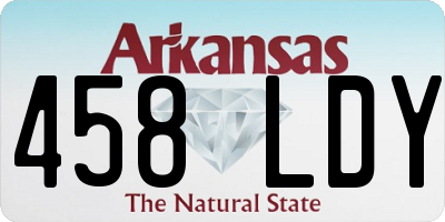 AR license plate 458LDY