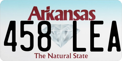 AR license plate 458LEA