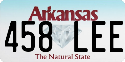 AR license plate 458LEE