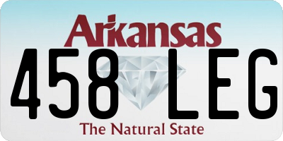 AR license plate 458LEG