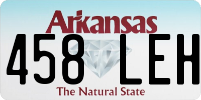 AR license plate 458LEH