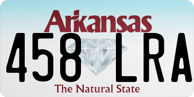 AR license plate 458LRA