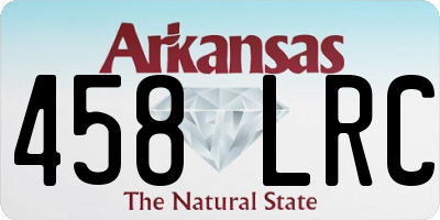 AR license plate 458LRC