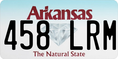 AR license plate 458LRM
