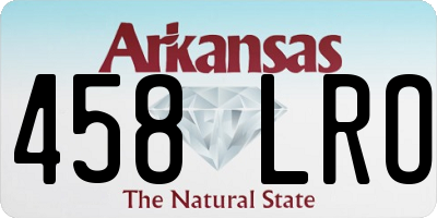AR license plate 458LRO