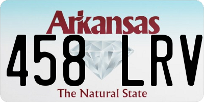 AR license plate 458LRV