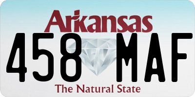 AR license plate 458MAF