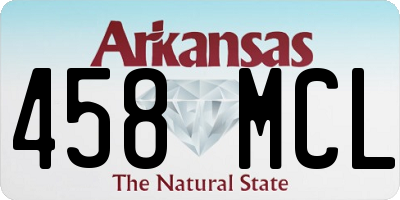 AR license plate 458MCL