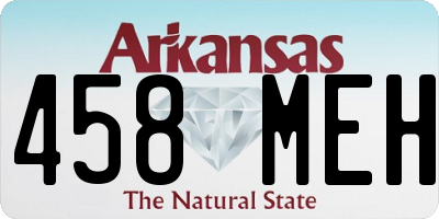 AR license plate 458MEH
