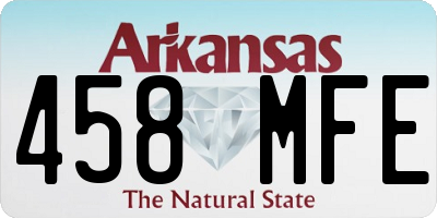 AR license plate 458MFE