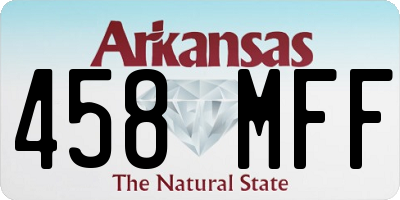 AR license plate 458MFF