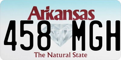 AR license plate 458MGH