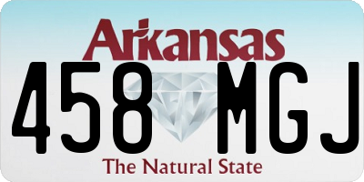AR license plate 458MGJ