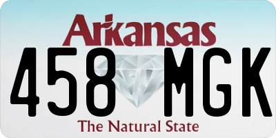AR license plate 458MGK