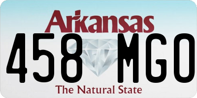 AR license plate 458MGO