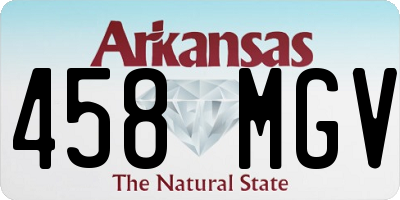 AR license plate 458MGV